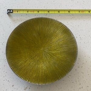 Lazy Susan gold‎ dish